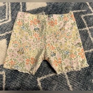 KIDS FLORAL MINNIE MOUSE SHORTS